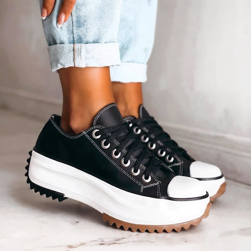 STACY | LEATHER PLATFORM SNEAKERS