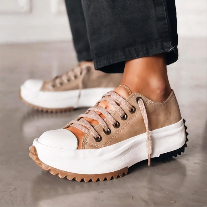 STACY | LEATHER PLATFORM SNEAKERS