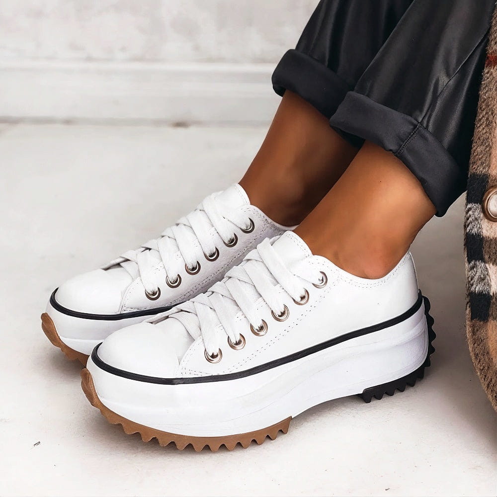 STACY | LEATHER PLATFORM SNEAKERS