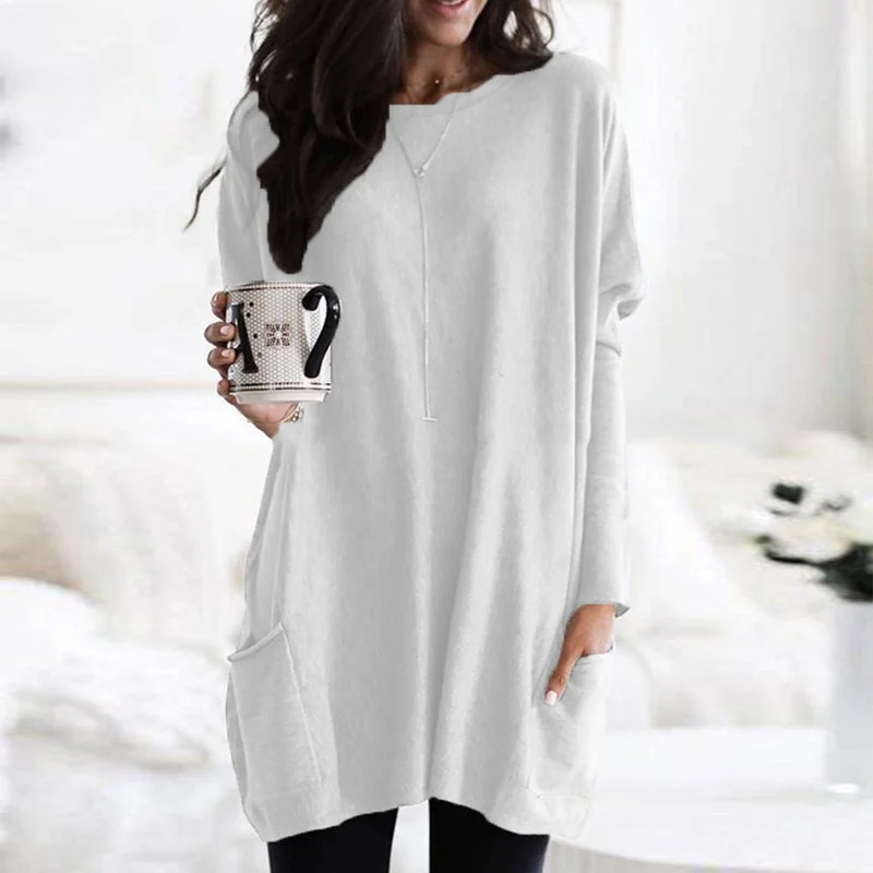 Milea | Long Sleeve Tunic with Pockets