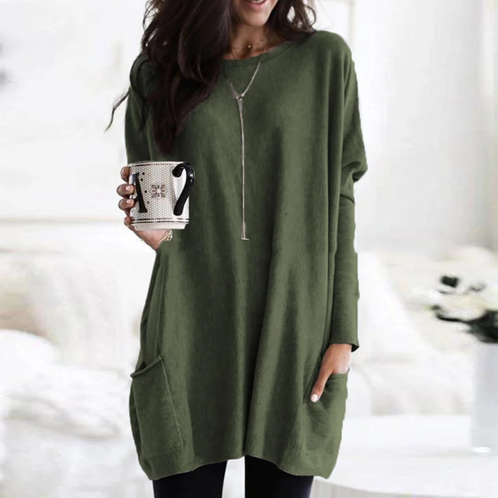 Milea | Long Sleeve Tunic with Pockets