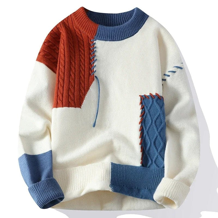 ASPEN | PATCHWORK KNIT SWEATER