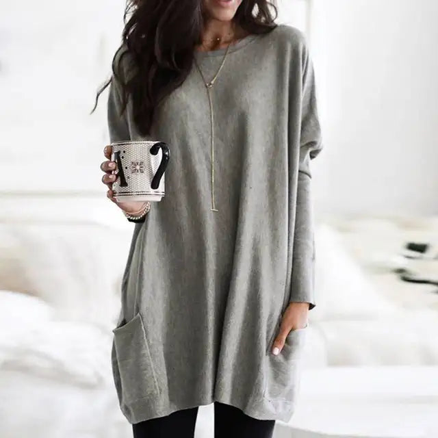 Milea | Long Sleeve Tunic with Pockets