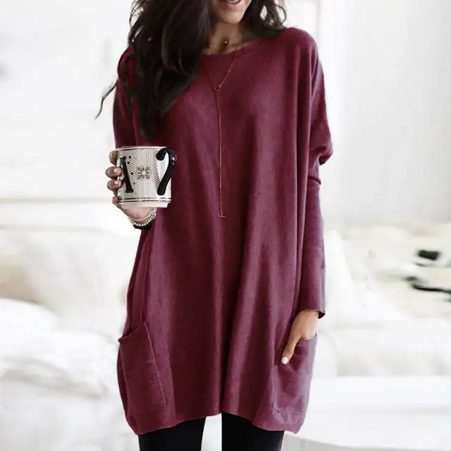 Milea | Long Sleeve Tunic with Pockets