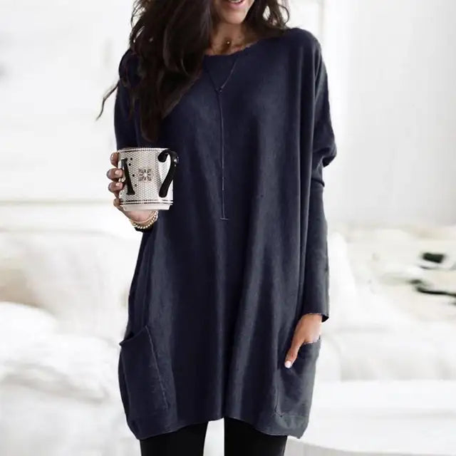 Milea | Long Sleeve Tunic with Pockets